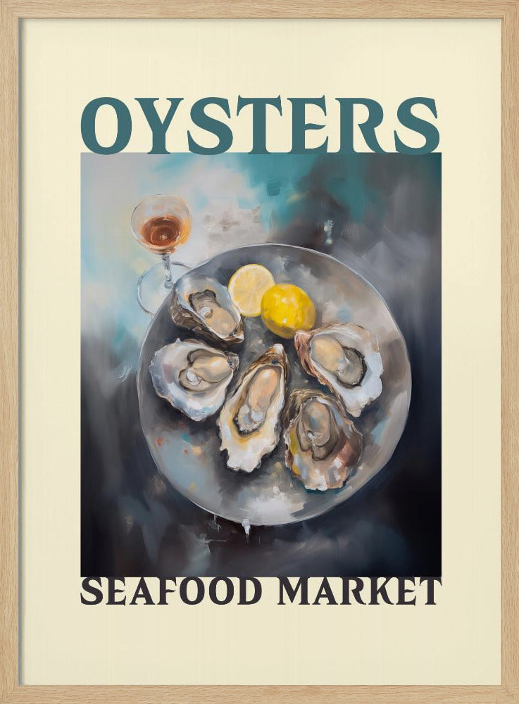 Oysters Seafood Market - Poster / Art Print