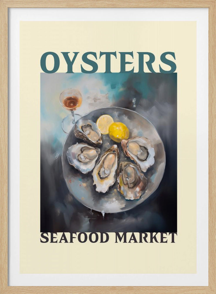 Oysters Seafood Market - Poster / Art Print