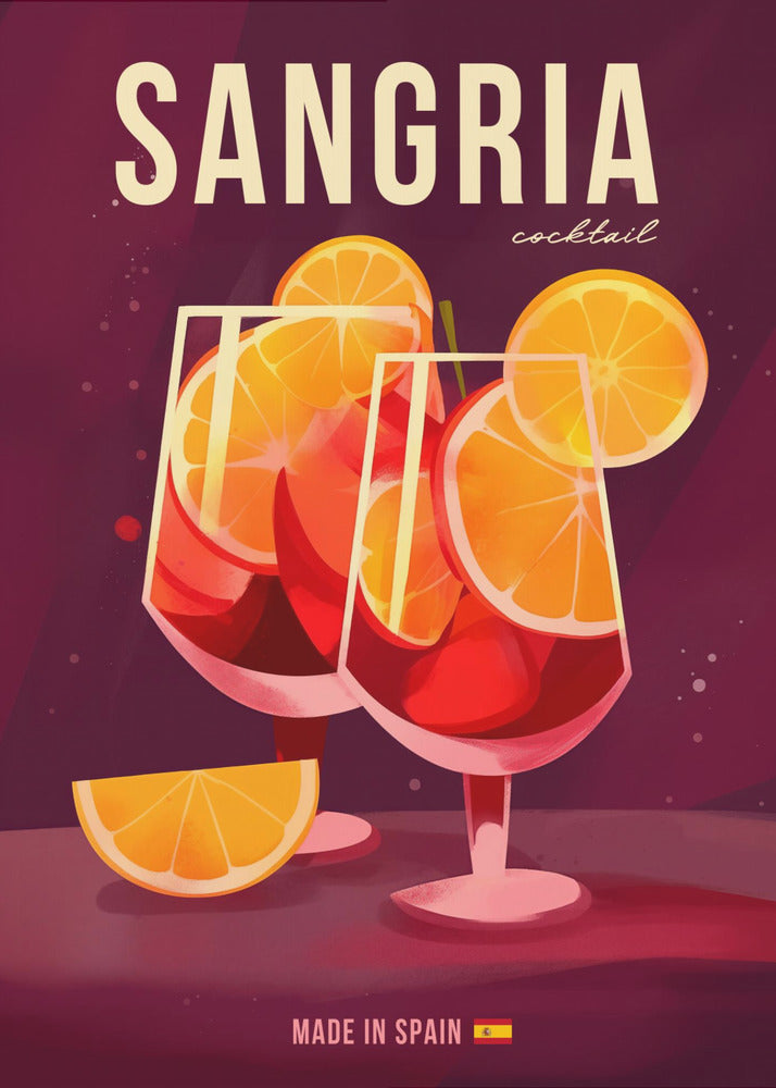 Sangria Cocktail - Poster / Art Print
