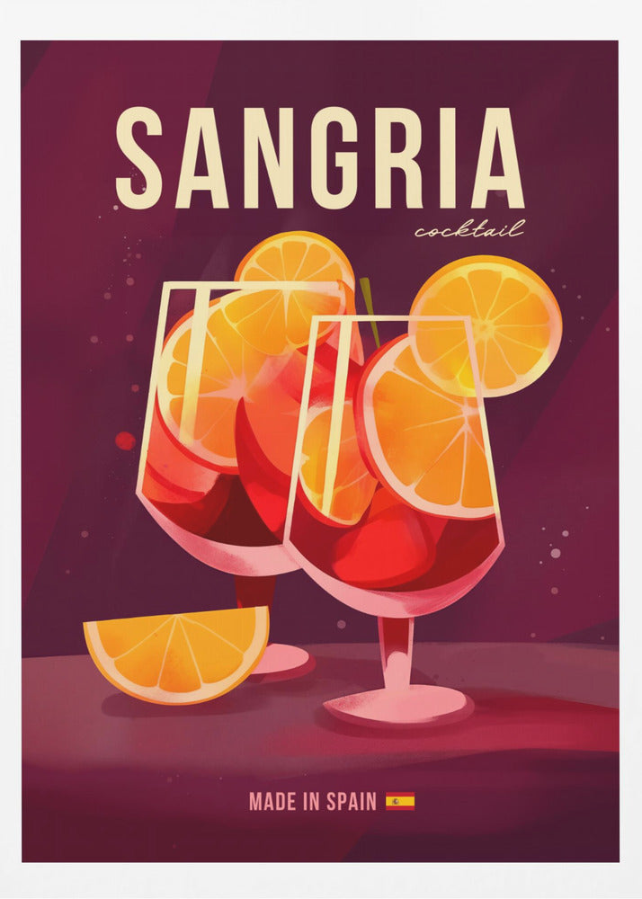 Sangria Cocktail - Poster / Art Print