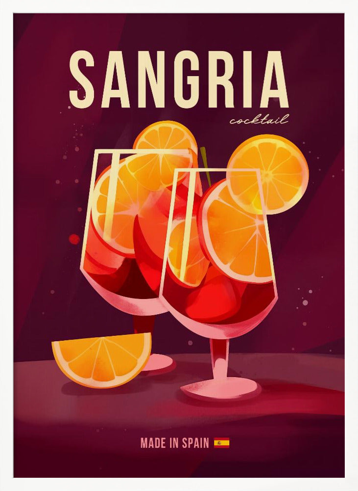 Sangria Cocktail - Poster / Art Print