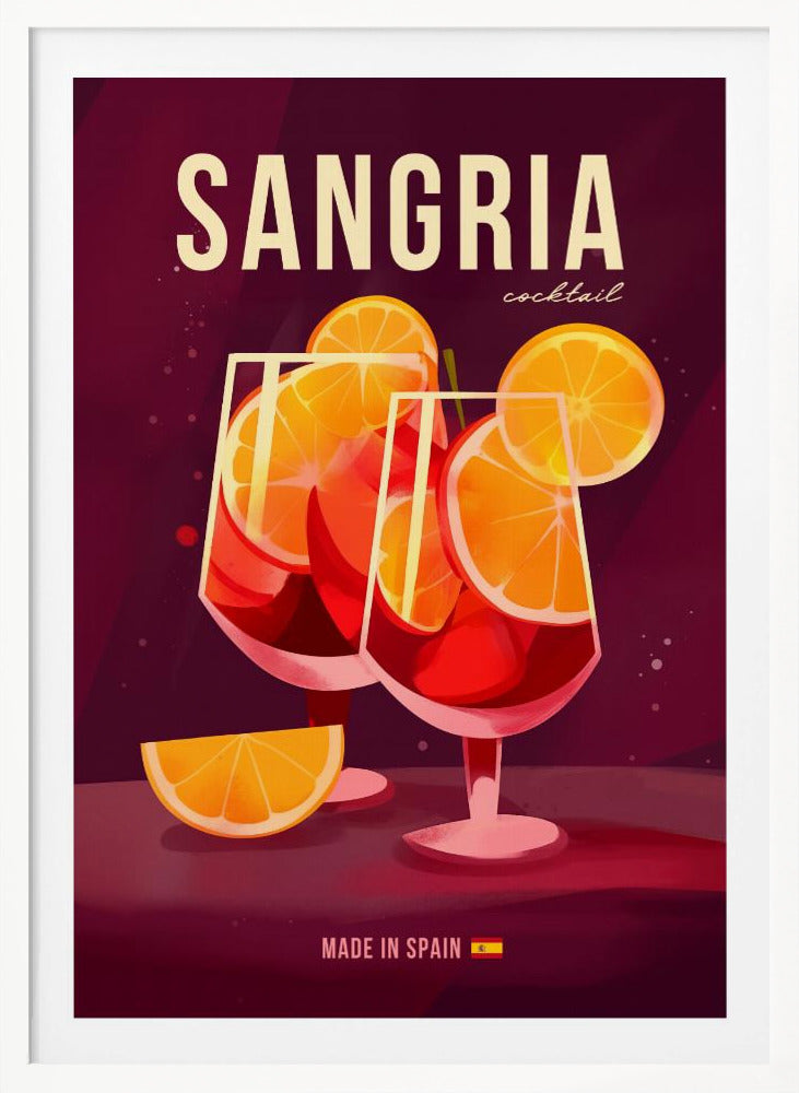 Sangria Cocktail - Poster / Art Print