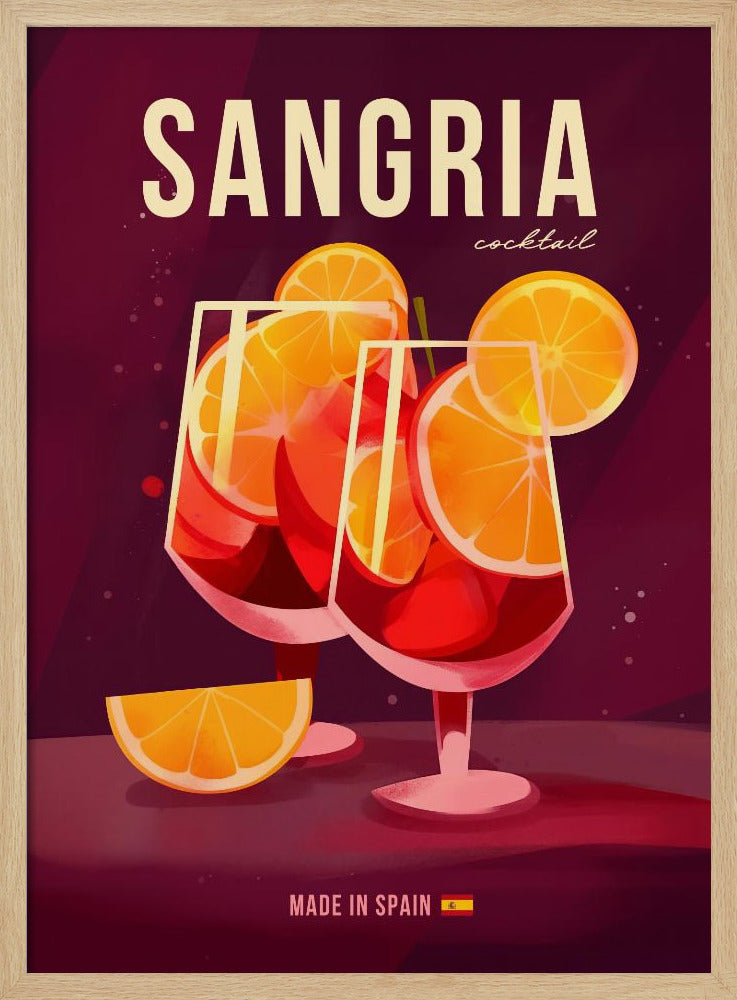 Sangria Cocktail - Poster / Art Print