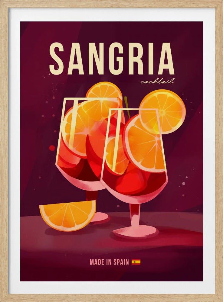 Sangria Cocktail - Poster / Art Print