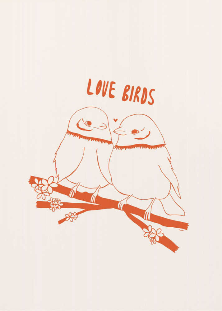 LOVEBIRDS - Poster / Art Print