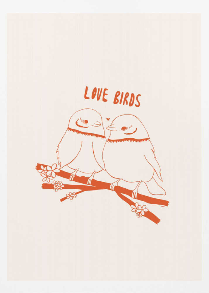 LOVEBIRDS - Poster / Art Print