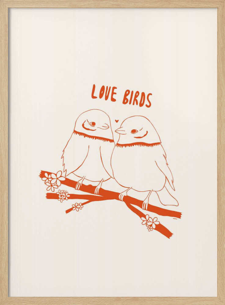 LOVEBIRDS - Poster / Art Print