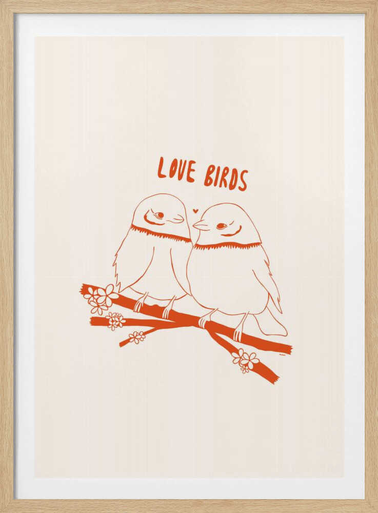 LOVEBIRDS - Poster / Art Print