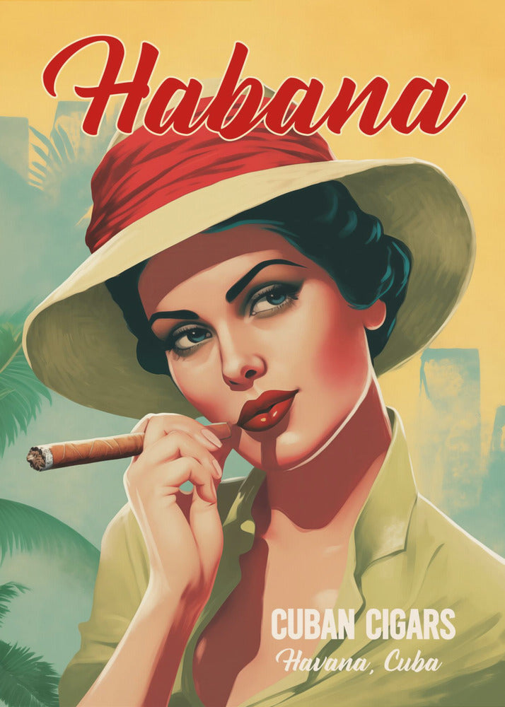 Habana - Cuban Cigars - Poster / Art Print