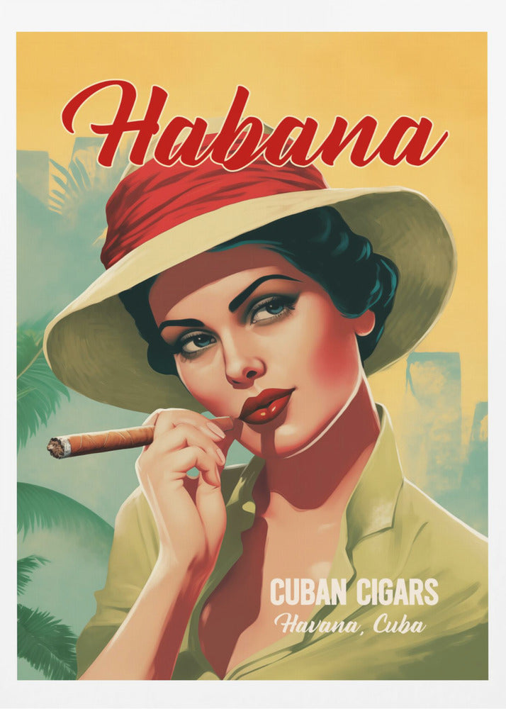 Habana - Cuban Cigars - Poster / Art Print