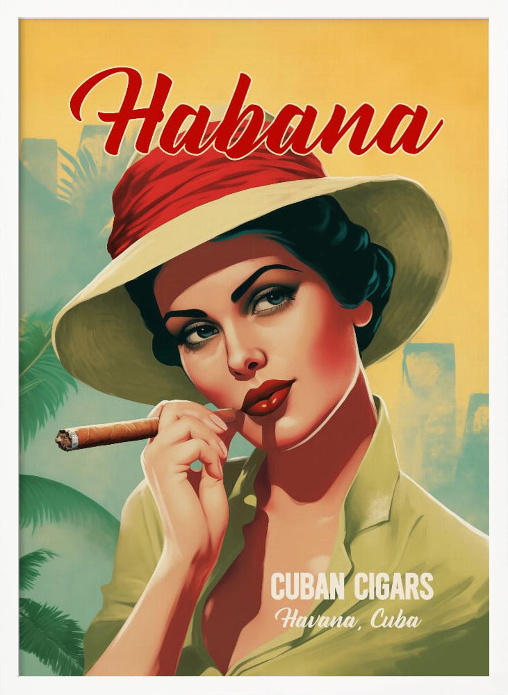 Habana - Cuban Cigars - Poster / Art Print