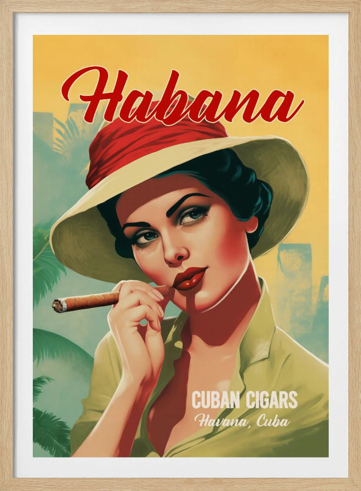 Habana - Cuban Cigars - Poster / Art Print