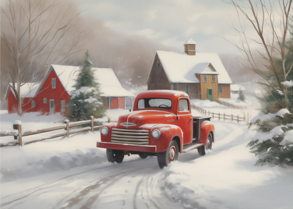 Christmas Truck - Poster / Art Print
