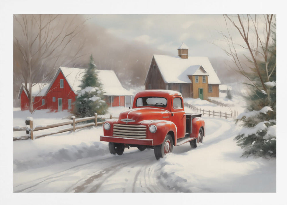 Christmas Truck - Poster / Art Print