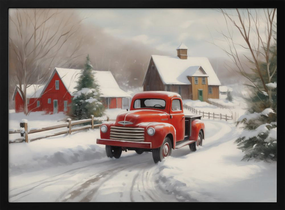 Christmas Truck - Poster / Art Print