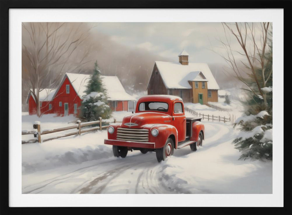 Christmas Truck - Poster / Art Print