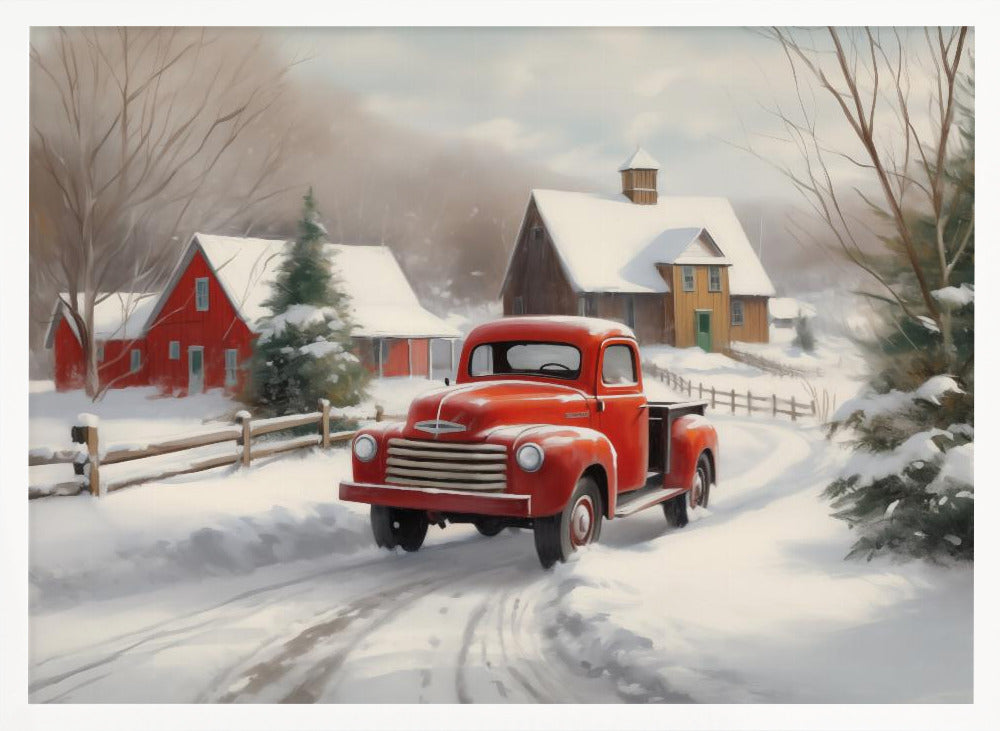 Christmas Truck - Poster / Art Print