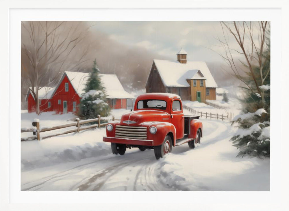 Christmas Truck - Poster / Art Print