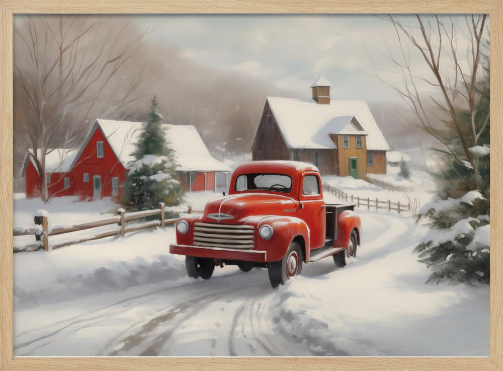 Christmas Truck - Poster / Art Print