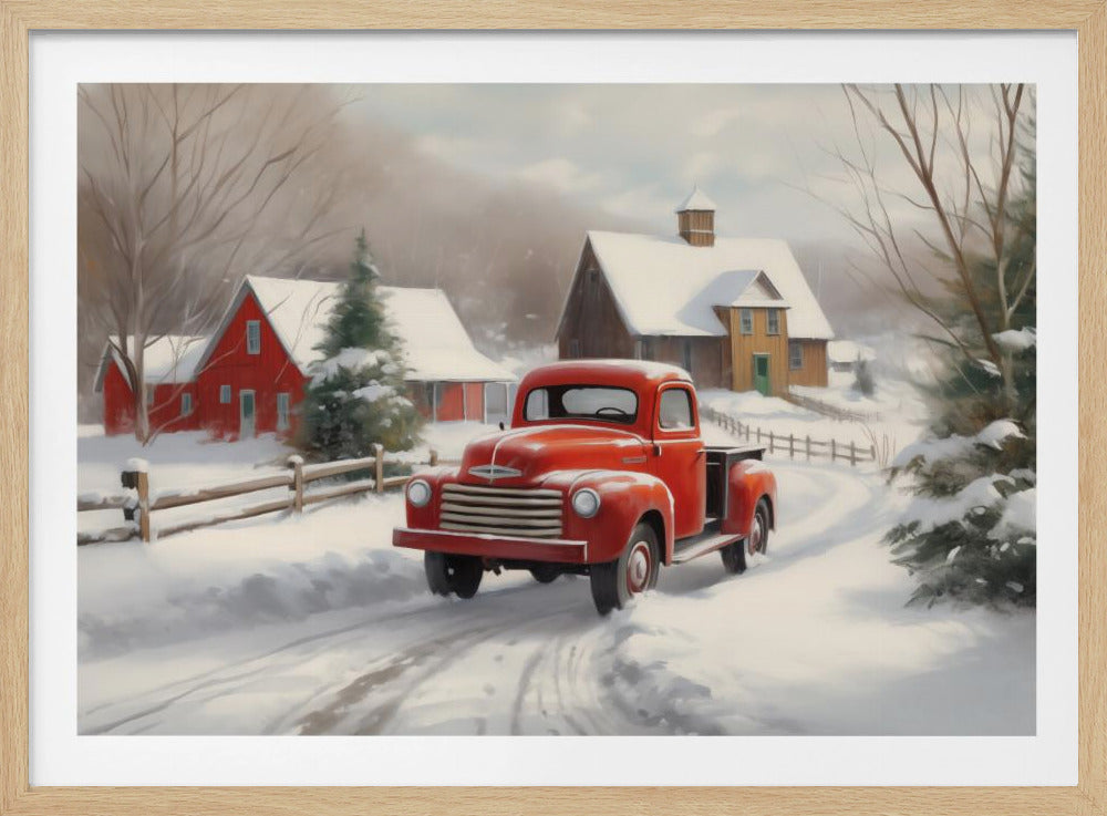 Christmas Truck - Poster / Art Print