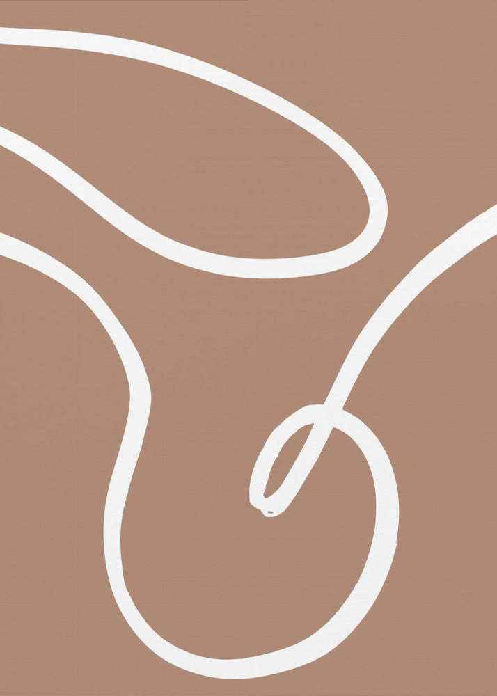 Lines Mocha 2 - Poster / Art Print