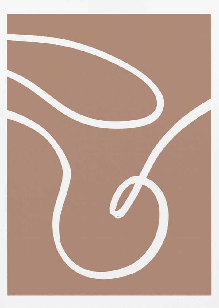 Lines Mocha 2 - Poster / Art Print