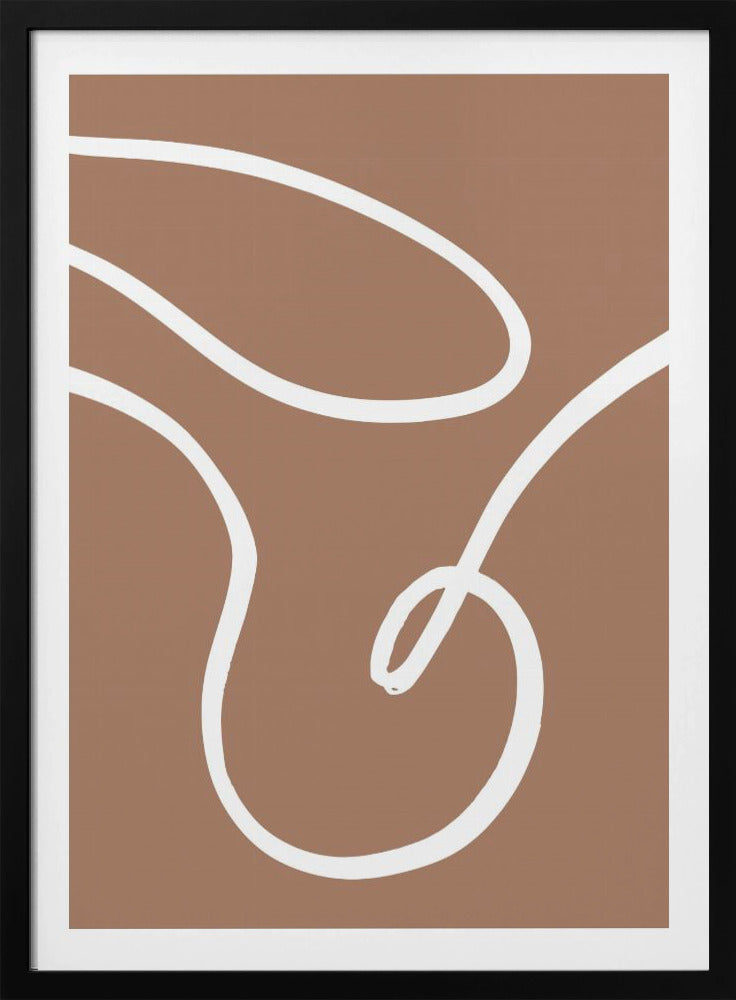Lines Mocha 2 - Poster / Art Print