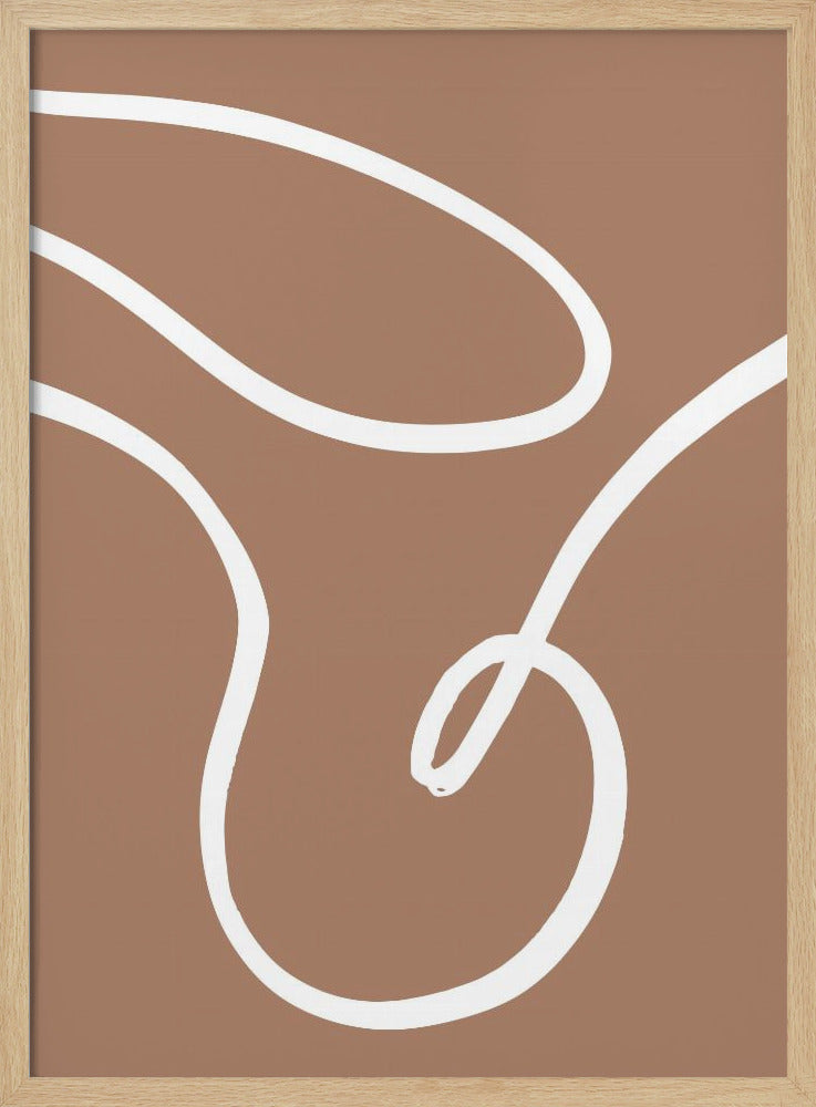 Lines Mocha 2 - Poster / Art Print