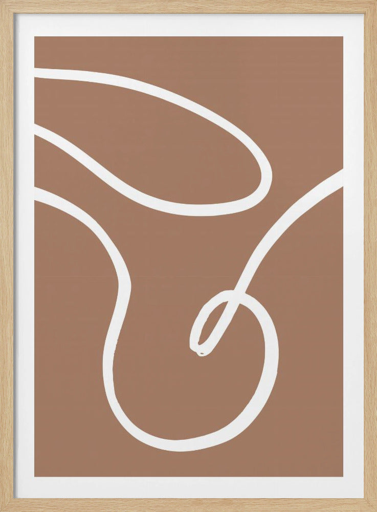 Lines Mocha 2 - Poster / Art Print