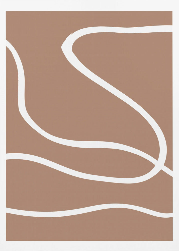 Abstract Mocha - Poster / Art Print