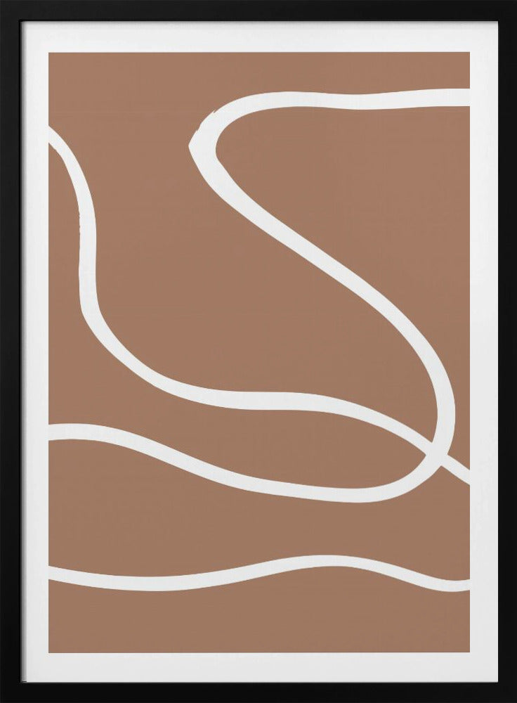 Abstract Mocha - Poster / Art Print