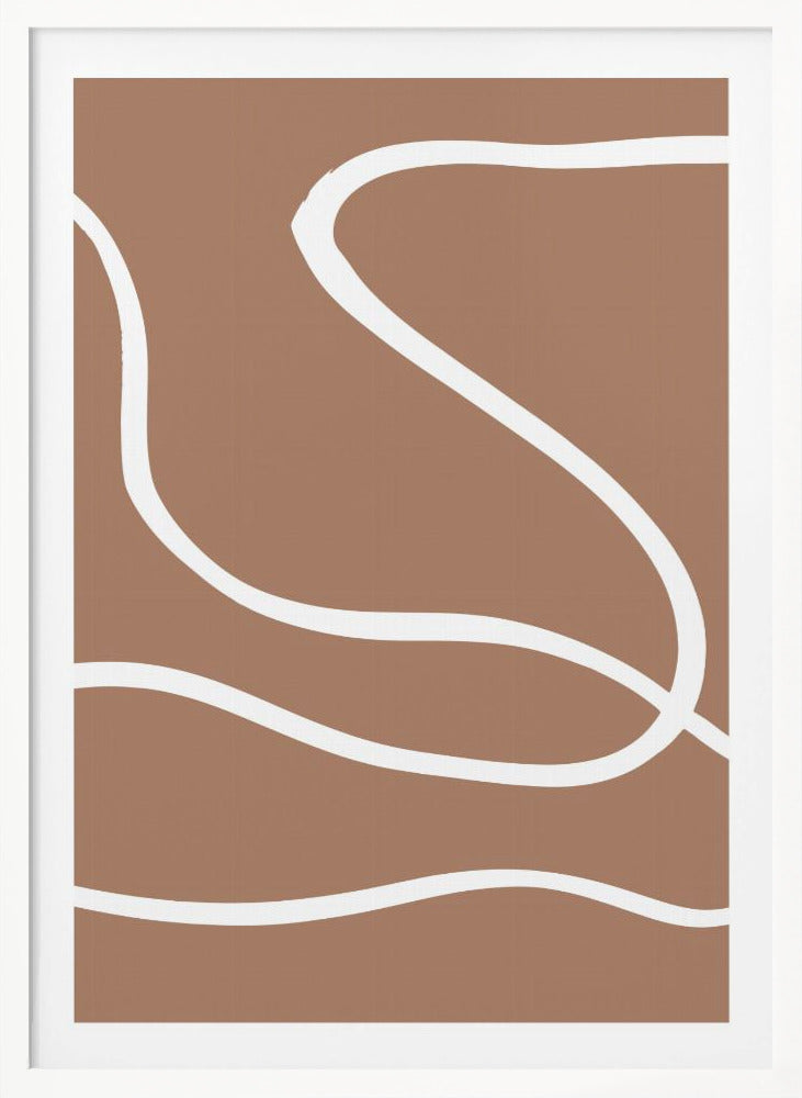 Abstract Mocha - Poster / Art Print