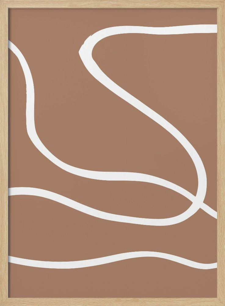 Abstract Mocha - Poster / Art Print