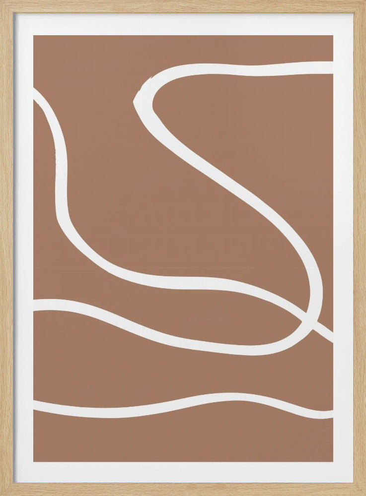 Abstract Mocha - Poster / Art Print