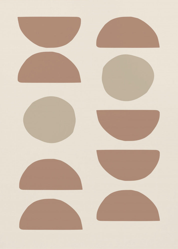 Shapes Mocha - Poster / Art Print