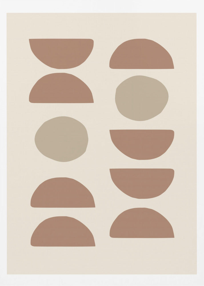 Shapes Mocha - Poster / Art Print