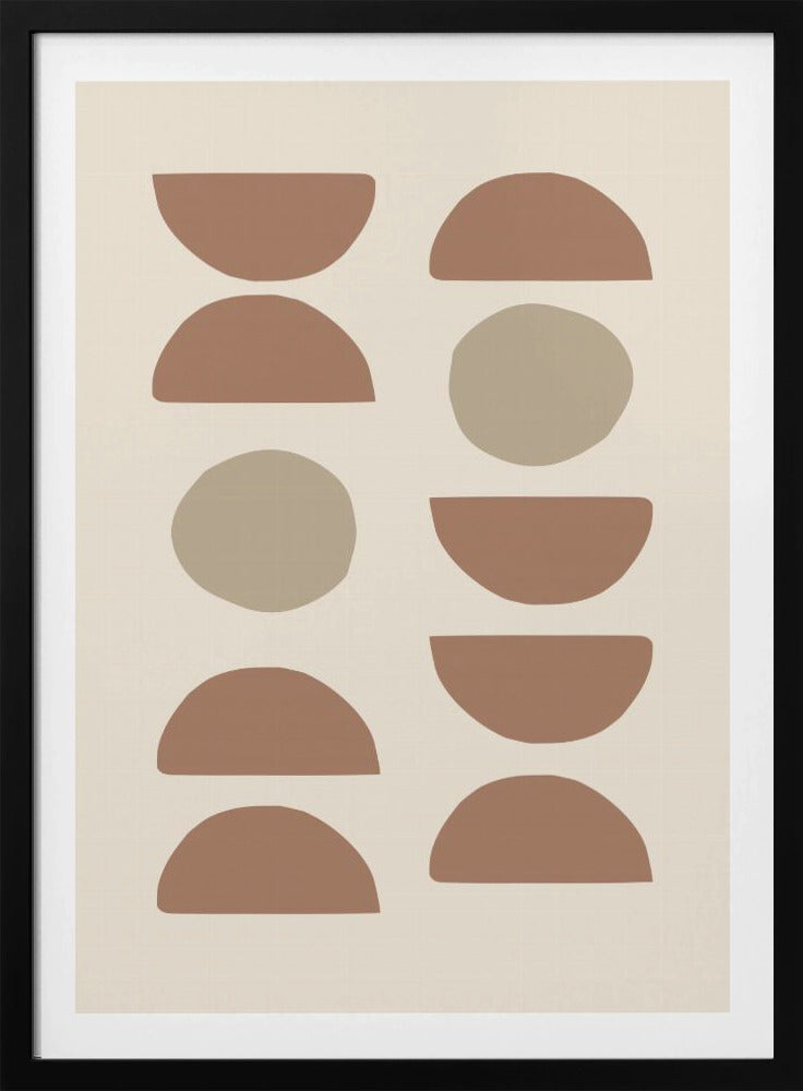 Shapes Mocha - Poster / Art Print