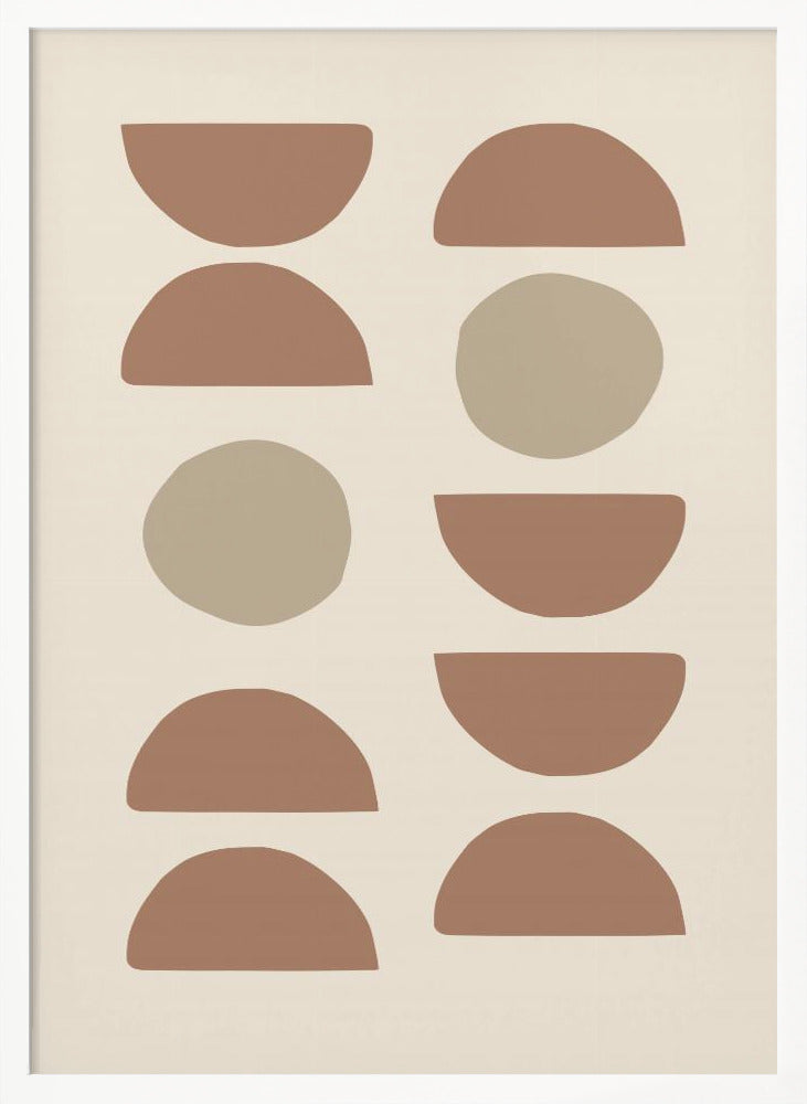 Shapes Mocha - Poster / Art Print
