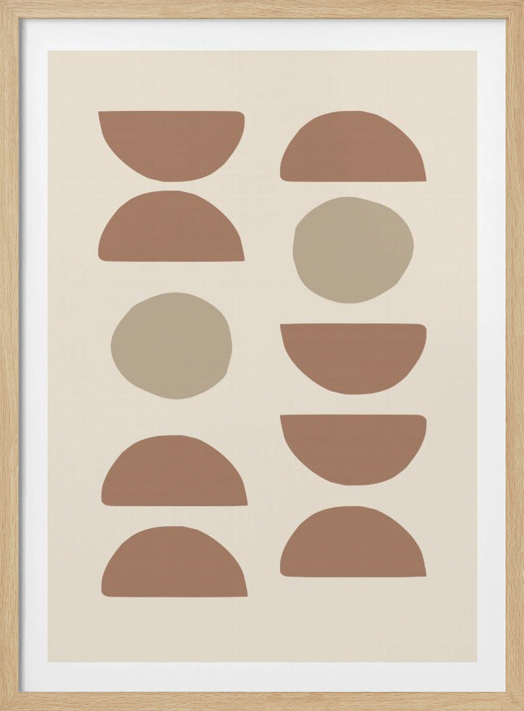 Shapes Mocha - Poster / Art Print