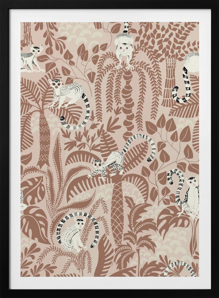 Jungle adventure Mocha Mousse - Poster / Art Print