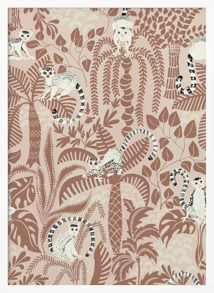 Jungle adventure Mocha Mousse - Poster / Art Print