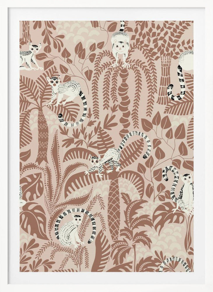 Jungle adventure Mocha Mousse - Poster / Art Print