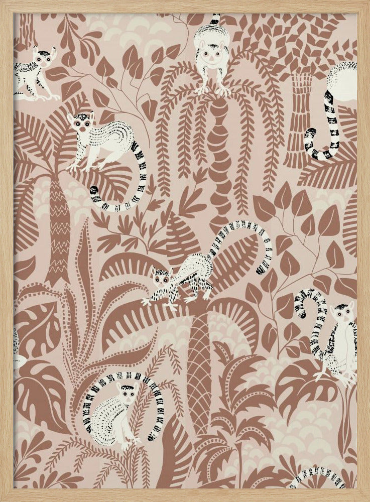 Jungle adventure Mocha Mousse - Poster / Art Print