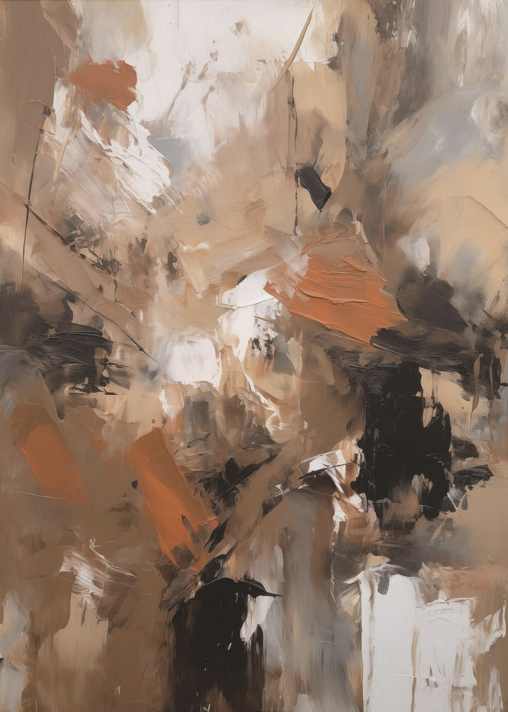 Abstract Mocha No 2 - Poster / Art Print