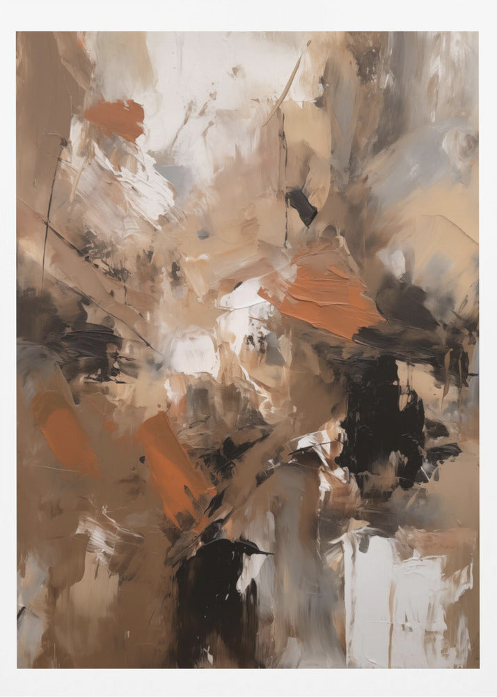 Abstract Mocha No 2 - Poster / Art Print