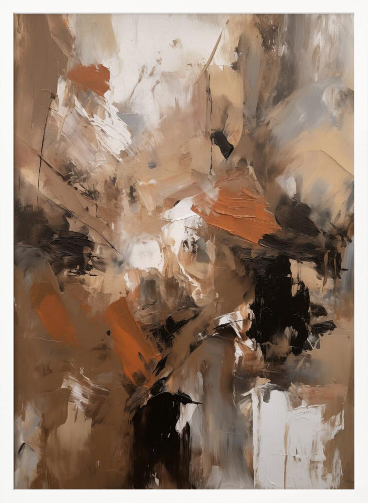 Abstract Mocha No 2 - Poster / Art Print