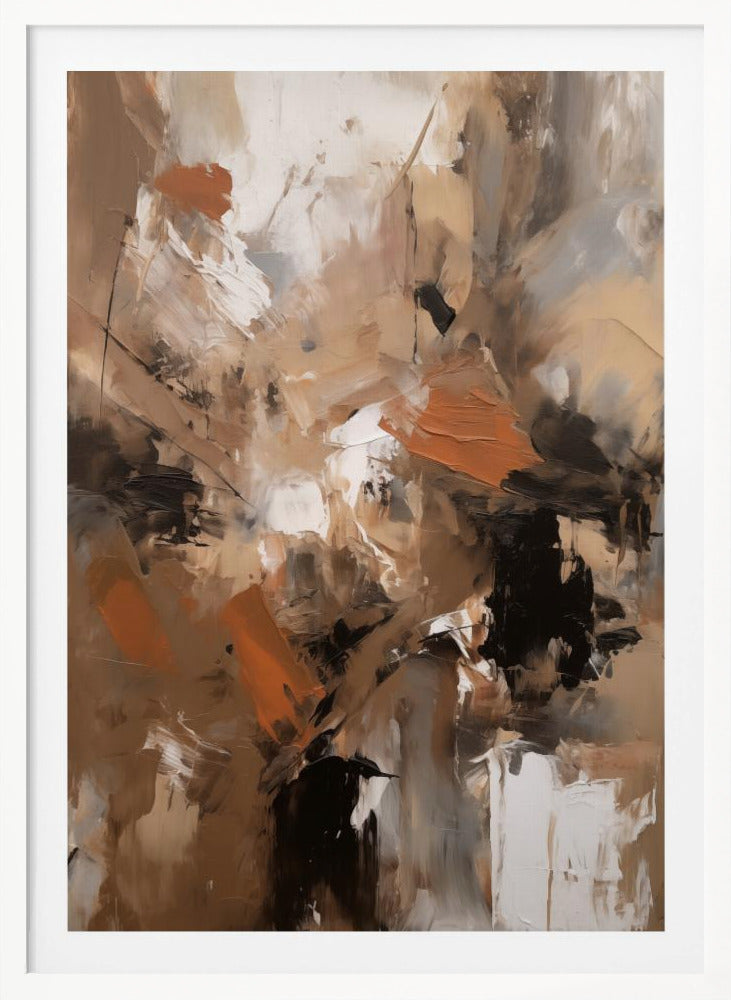 Abstract Mocha No 2 - Poster / Art Print