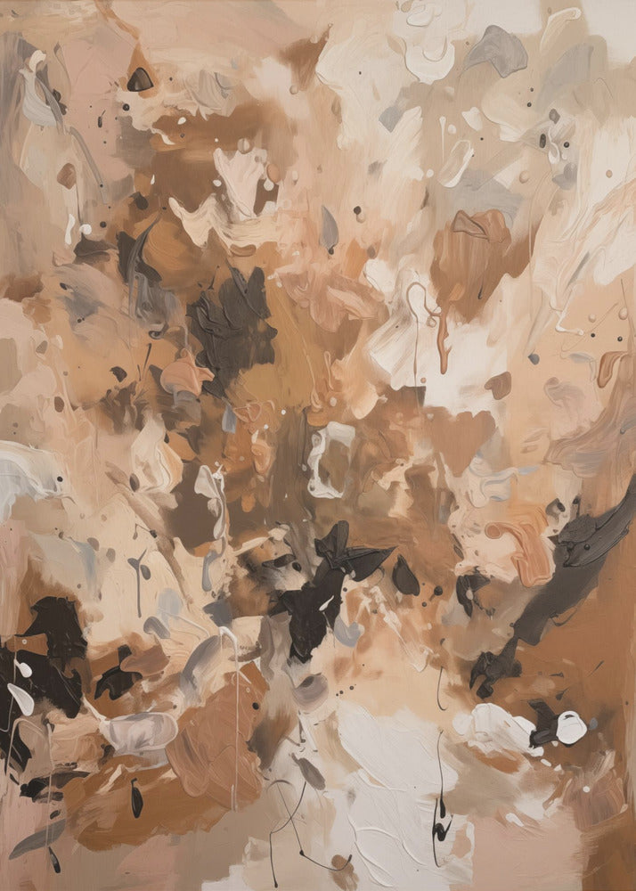 Abstract Mocha No 1 - Poster / Art Print