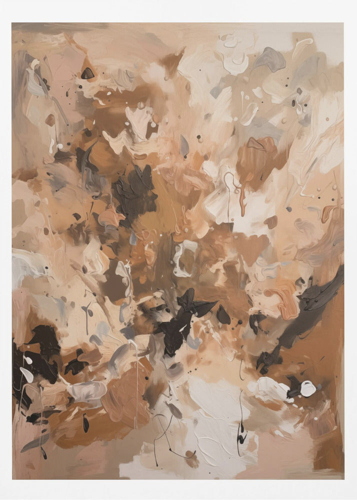 Abstract Mocha No 1 - Poster / Art Print