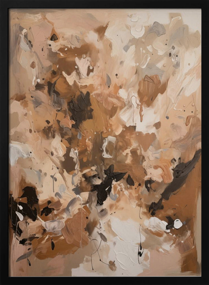 Abstract Mocha No 1 - Poster / Art Print